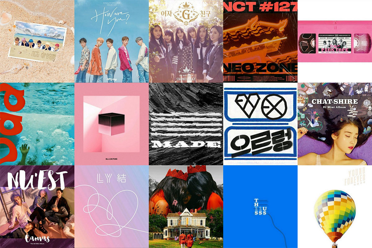 Kpop albums mosaïque